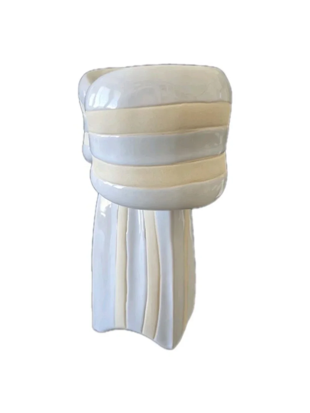 New Yellow & Tan Bow Wedding Decorative Flower Table Vase Room Decor